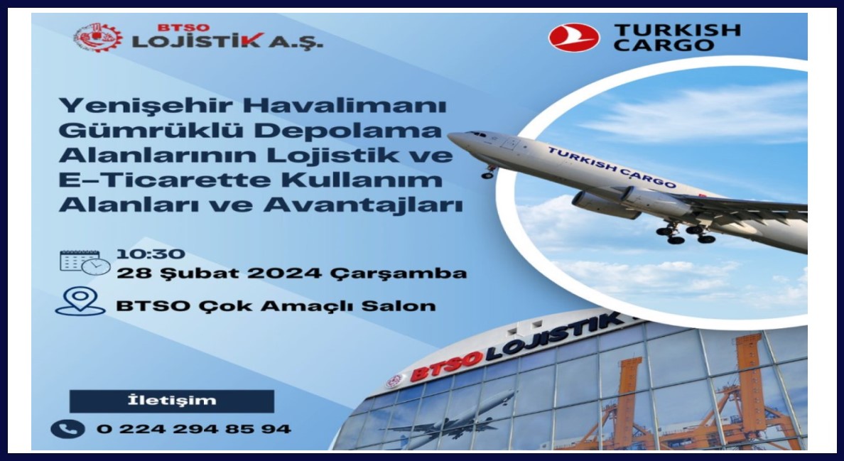 Bursa Yenişehir Havalimanı Gümrüklü Depolarının Hava, Kara, Deniz Lojistiğinde ve E-Ticarette Kullanım Alanları ve Avantajları