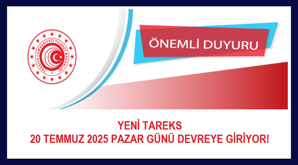 Tareks’in Yeni Ara Yüzünün Uygulamaya Alınması Hakkında... 